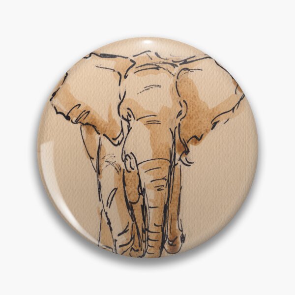 Item preview, "Titan"  Elephant Ink Wash Painting #25 designed and sold by Rebecca Rees.