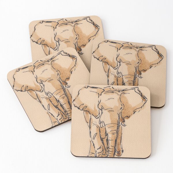 Item preview, "Titan"  Elephant Ink Wash Painting #25 designed and sold by Rebecca Rees.