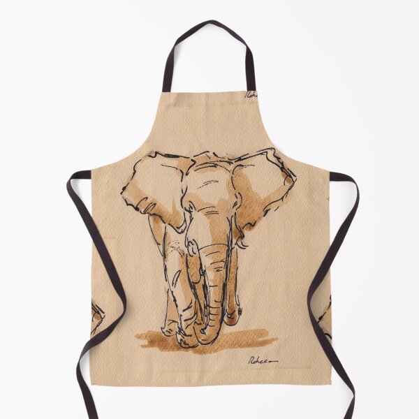 Item preview, "Titan" Elephant Ink Wash Painting #25 designed and sold by Rebecca Rees.