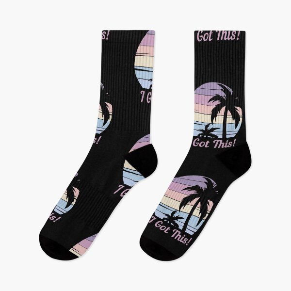 Item preview,  I Got This - Retro Palm Tree Sunset,  Good Vibes, Self Love  designed and sold by Sun Sand & Sea Art.