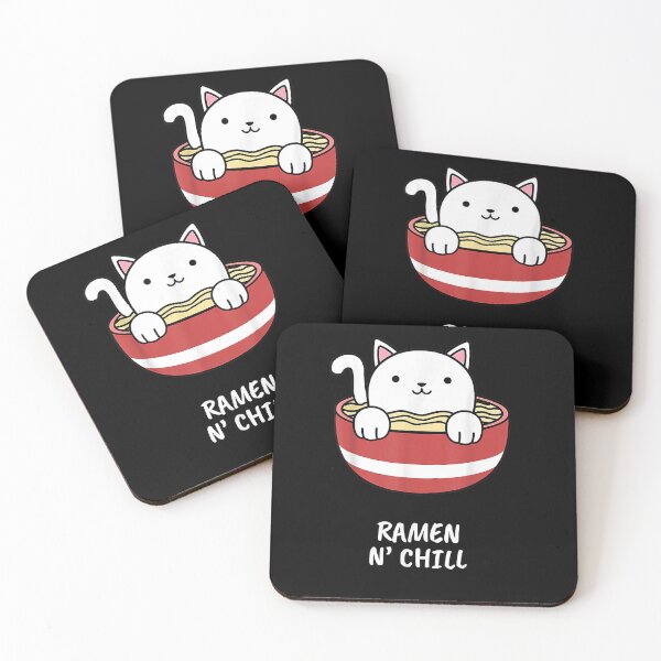Item preview, Kawaii Japanese Anime Cat Ramen N'chill designed and sold by dolsy-store.
