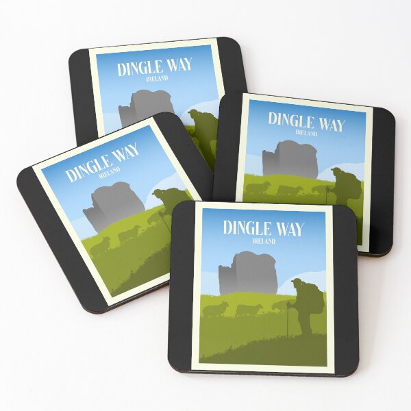 Item preview, Dingle Way - Minimalist Travel Style - Vintage Travel Art designed and sold by PopCultArcade.