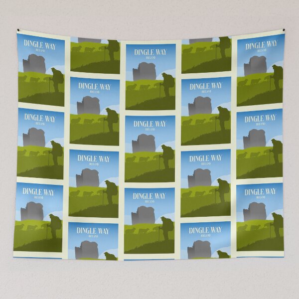 Item preview, Dingle Way - Minimalist Travel Style - Vintage Travel Art designed and sold by PopCultArcade.