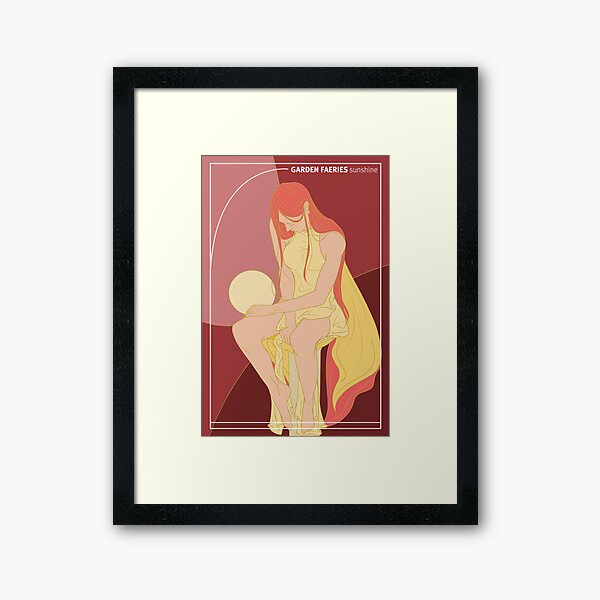 Garden Faeries Sunshine Framed Art Print