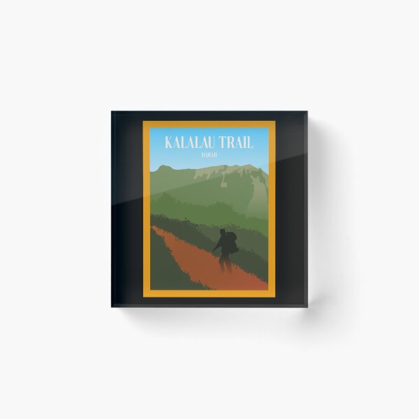 Item preview, Kalalau Trail - Minimalist Travel Style - Vintage Travel Art designed and sold by PopCultArcade.