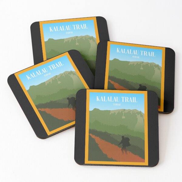 Item preview, Kalalau Trail - Minimalist Travel Style - Vintage Travel Art designed and sold by PopCultArcade.