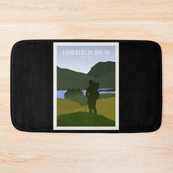 Item preview, Fisherfields Round - Minimalist Travel Style - Vintage Travel Art designed and sold by PopCultArcade.
