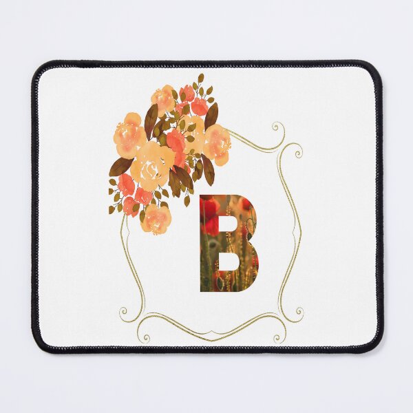 Item preview, Initial B Flowers Design, Monogram with Flowers, Initial Gifts for Her- designed and sold by bartdesigner.
