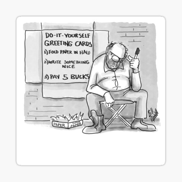 Item preview, Funny Greeting Card Cartoon Humor designed and sold by Bill Abbott.