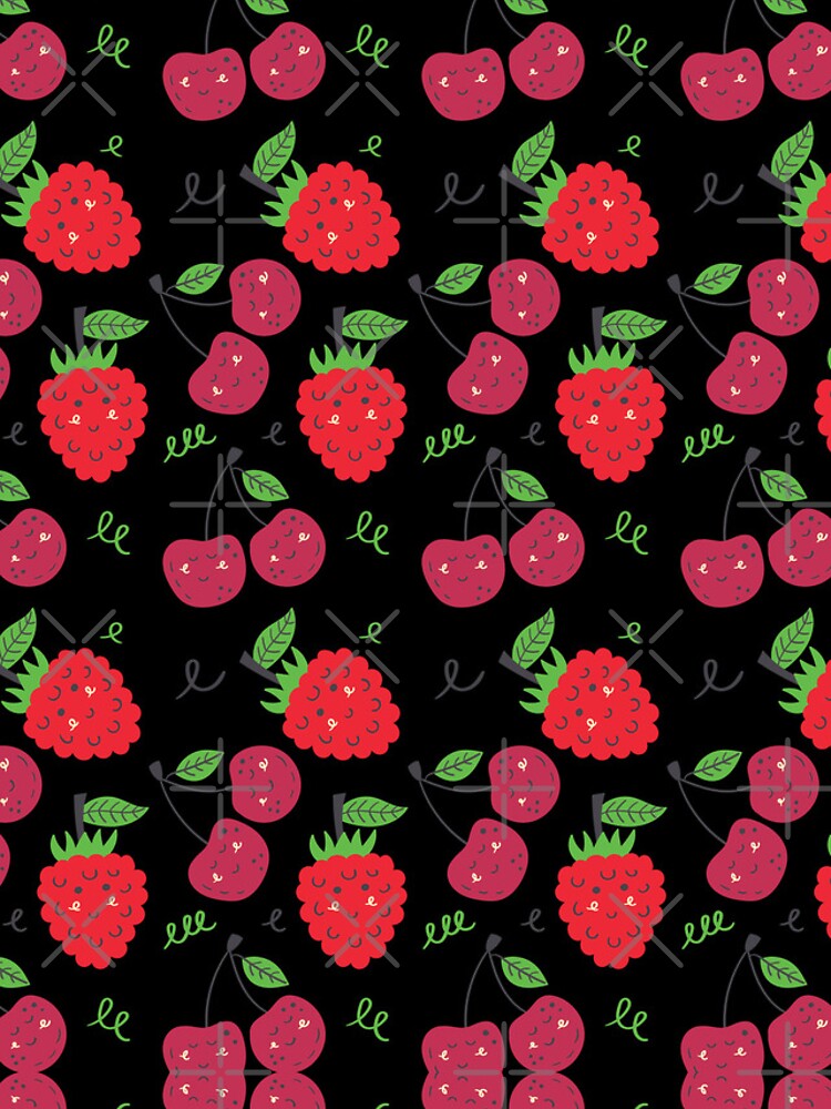 Thumbnail 4 of 4, iPhone Case, Raspberry Fruit Pattern designed and sold by Riverside-Moon.
