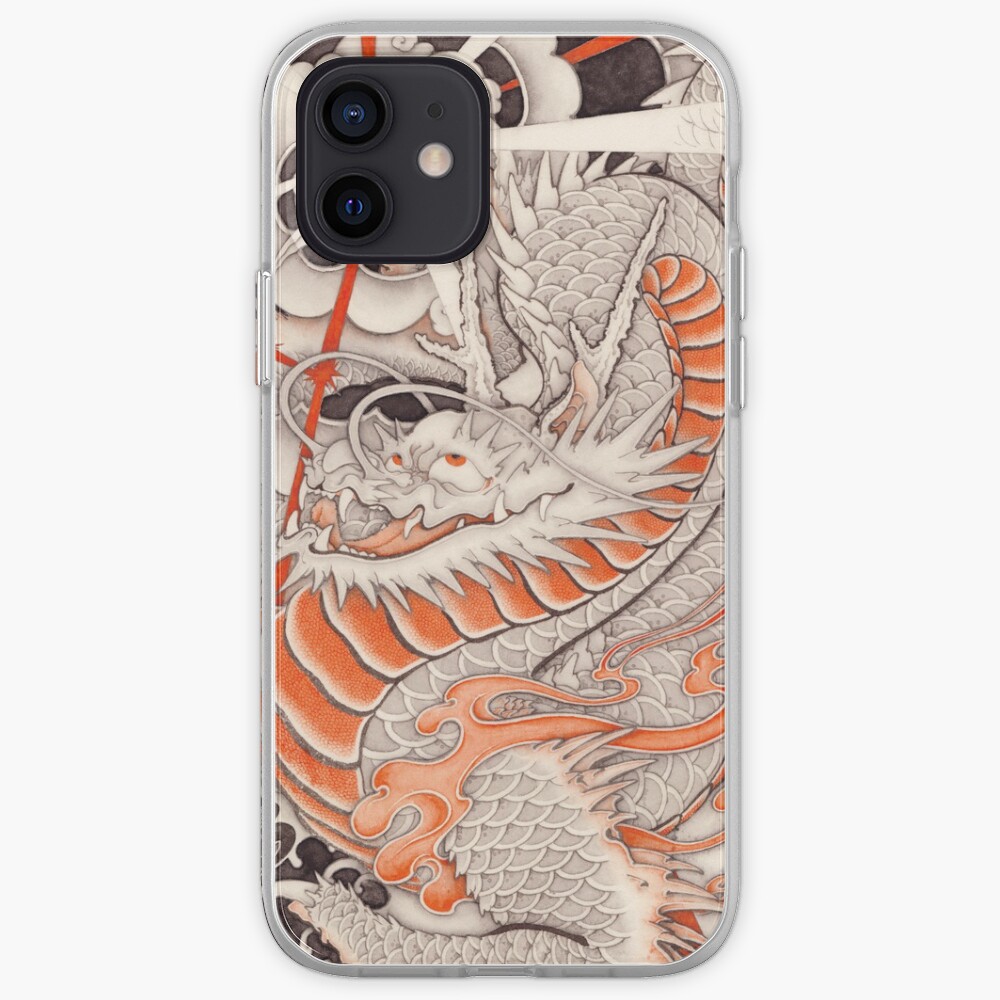 Japanese tattoo typhoon dragon iPhone Case & Cover