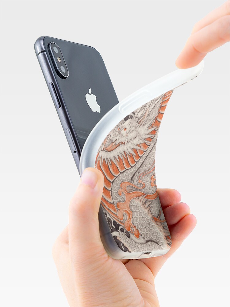 Alternate view of Japanese tattoo typhoon dragon iPhone Case & Cover