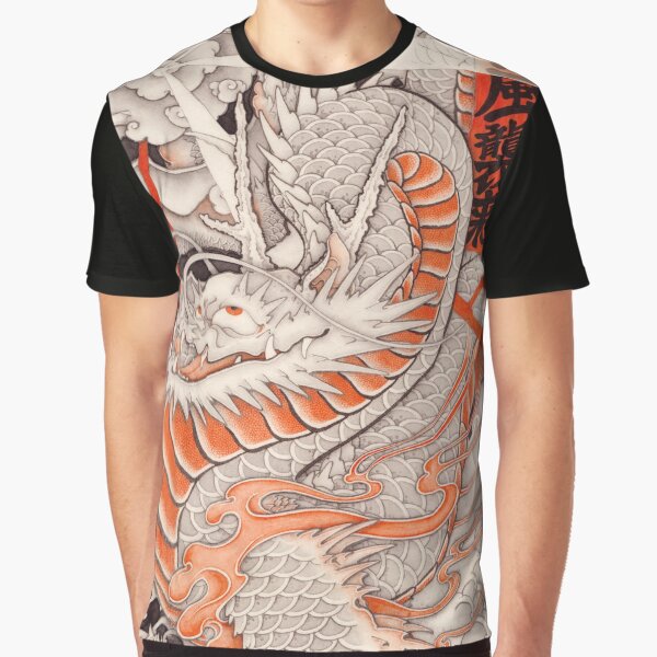 Japanese tattoo typhoon dragon Graphic T-Shirt
