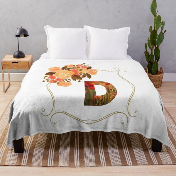Item preview, Initial D Flowers Design, Monogram with Flowers, Initial Gifts for Her- designed and sold by bartdesigner.