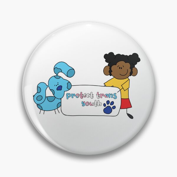 Item preview, Blue's Clues Inspired: Protect Trans Youth  designed and sold by mopsybebop.