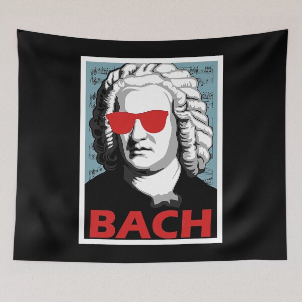 Item preview, Johann Sebastian Bach Poster Style Graphic designed and sold by unhappyshout692.