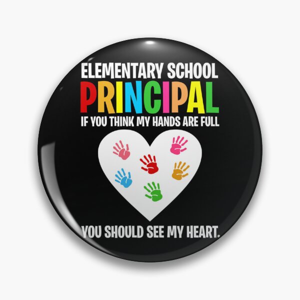 Item preview, Funny Elementary School Principal Hands Full See My Heart   designed and sold by PorpoiseTee.