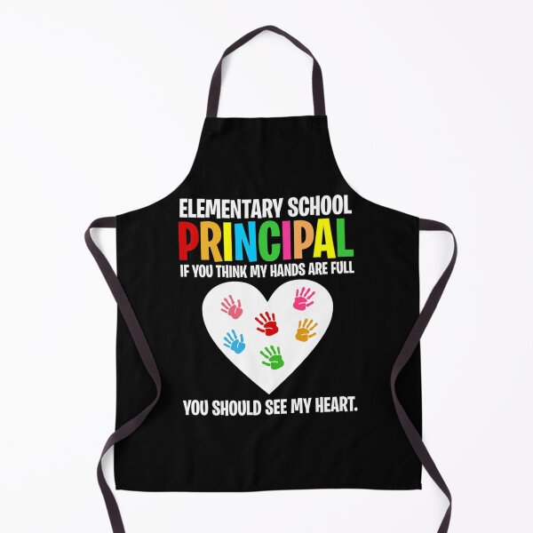 Item preview, Funny Elementary School Principal Hands Full See My Heart designed and sold by PorpoiseTee.