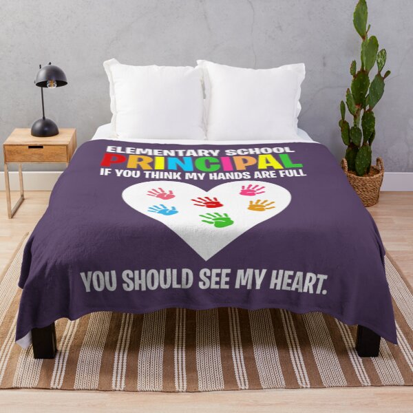 Item preview, Funny Elementary School Principal Hands Full See My Heart   designed and sold by PorpoiseTee.