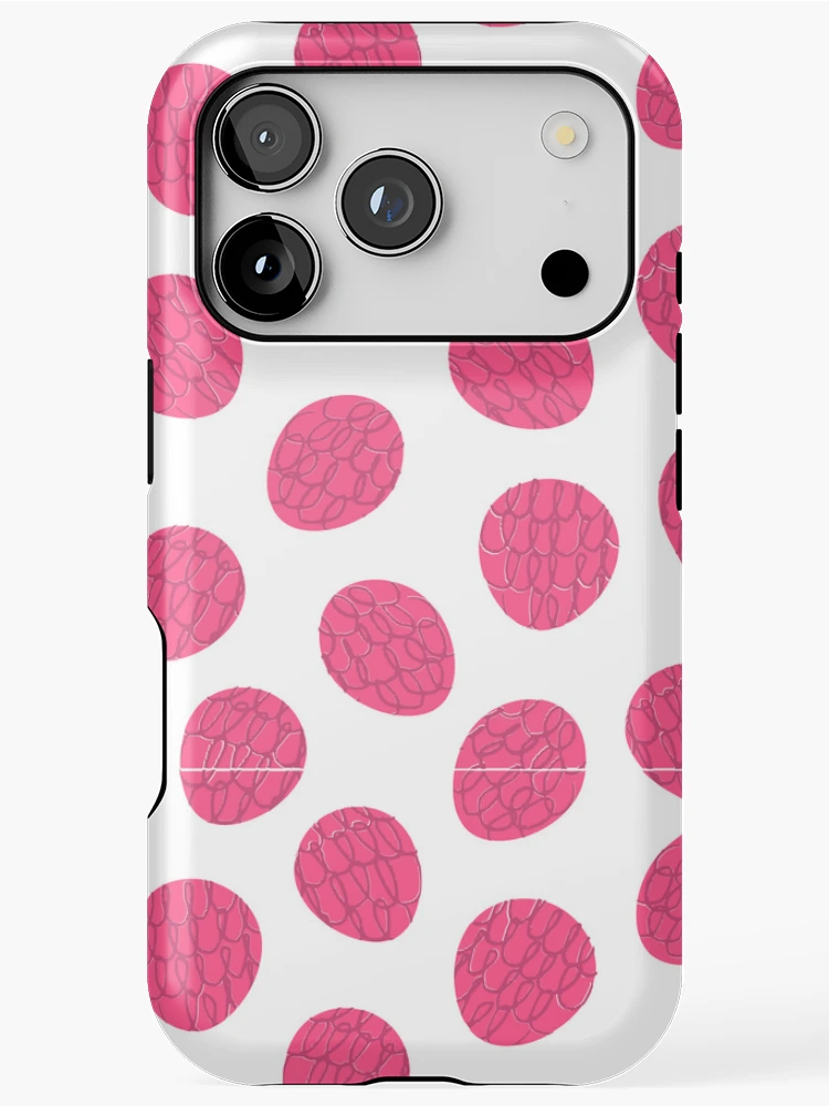 Thumbnail 1 of 4, iPhone Case, Raspberry Fruit Pattern designed and sold by Riverside-Moon.