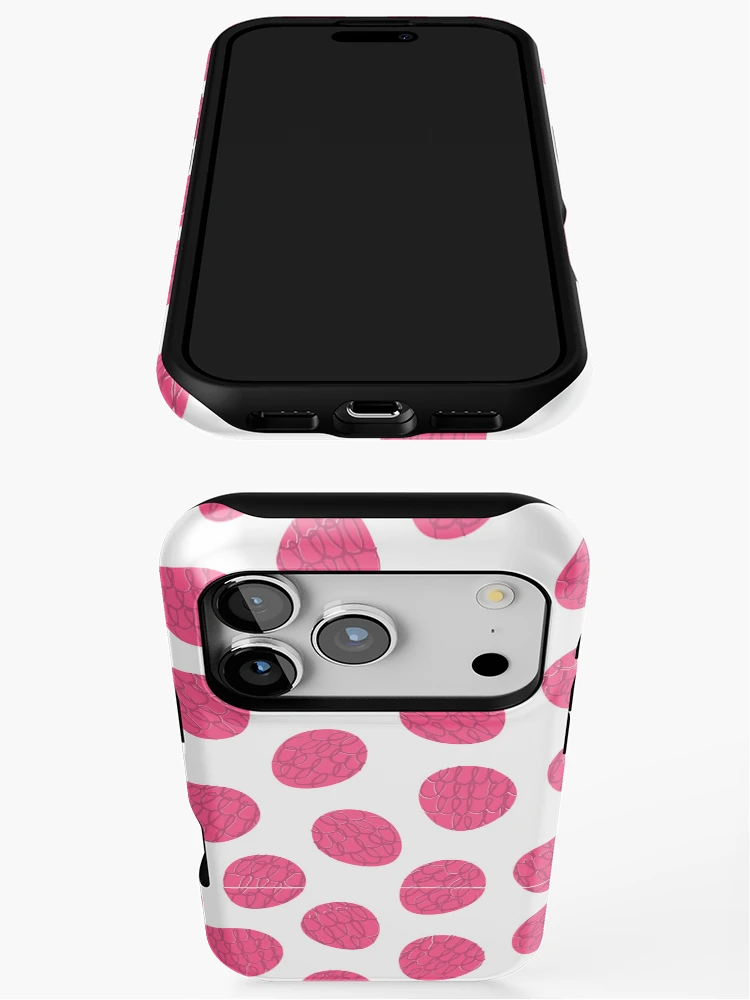 Thumbnail 3 of 4, iPhone Case, Raspberry Fruit Pattern designed and sold by Riverside-Moon.