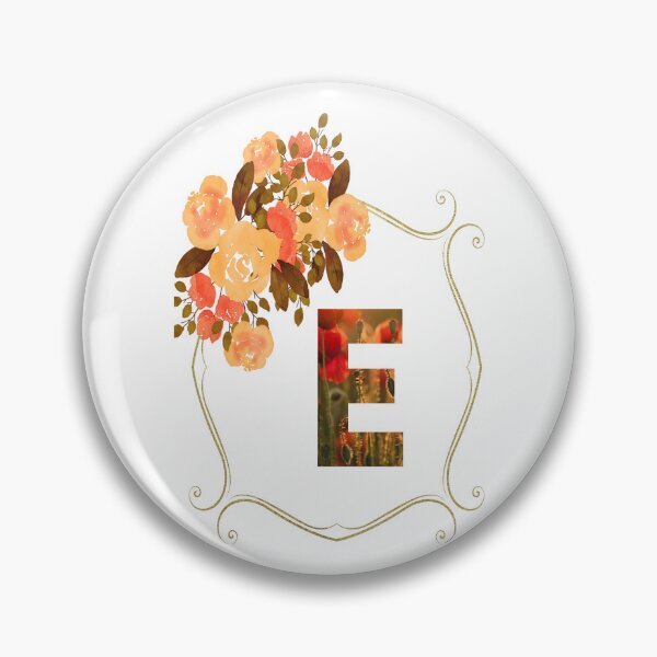 Item preview, Initial E Flowers Design, Monogram with Flowers, Initial Gifts for Her- designed and sold by bartdesigner.