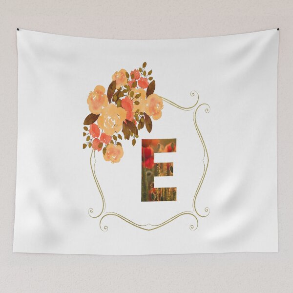 Item preview, Initial E Flowers Design, Monogram with Flowers, Initial Gifts for Her- designed and sold by bartdesigner.