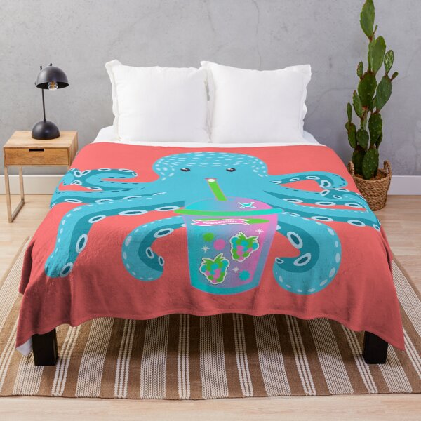 Item preview, Boba Drinking Octopus designed and sold by tmdaliggr.