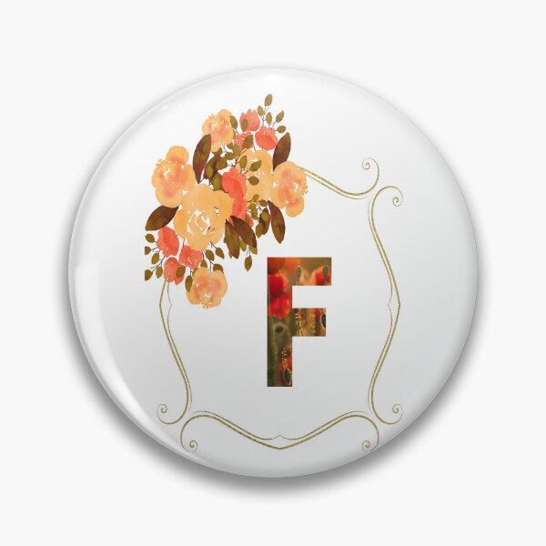 Item preview, Initial F Flowers Design, Monogram with Flowers, Initial Gifts for Her- designed and sold by bartdesigner.