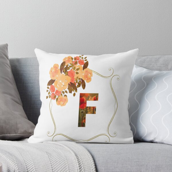 Artikelvorschau, Anfängliches F-Blumen-Design, Monogramm mit Blumen, erste Geschenke für Her- entworfen und verkauft von bartdesigner.