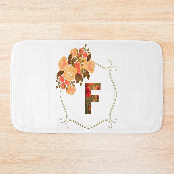 Item preview, Initial F Flowers Design, Monogram with Flowers, Initial Gifts for Her- designed and sold by bartdesigner.