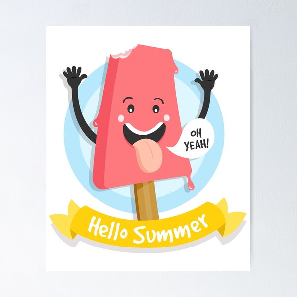 Item preview, Hello Summer Ice Cream Oh Yeah designed and sold by TotalityDesigns.