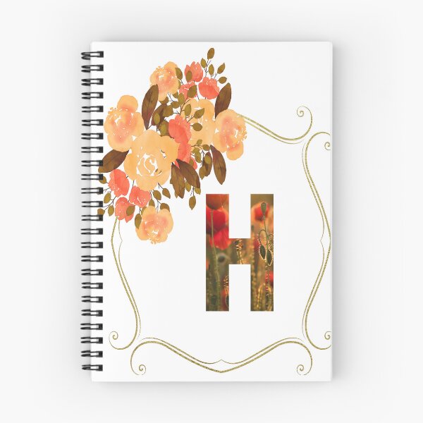 Artikelvorschau, Anfängliches H-Blumen-Design, Monogramm mit Blumen, erste Geschenke für Her- entworfen und verkauft von bartdesigner.