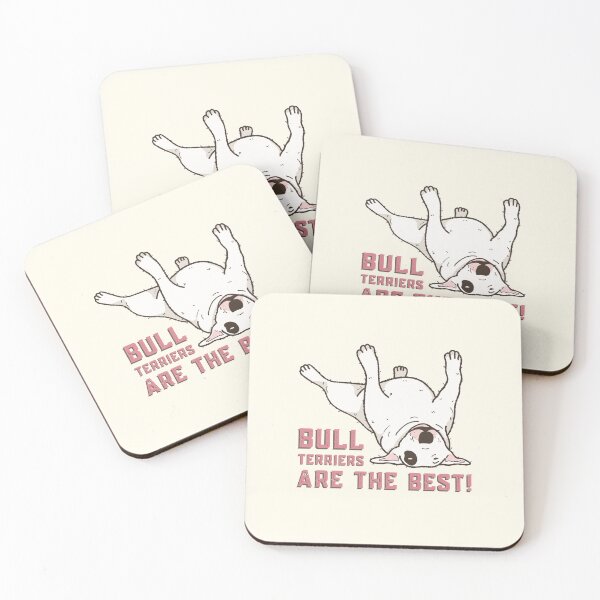 Item preview, Bull terriers are the best pink quote with Bully upside down designed and sold by WordStruggle.