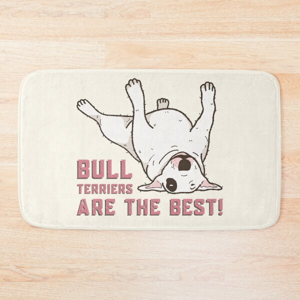 Item preview, Bull terriers are the best pink quote with Bully upside down designed and sold by WordStruggle.