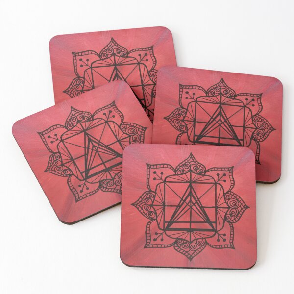 Item preview, ROOT CHAKRA  MANDALA ~ SACRED GEOMETRY FOR THE SOUL ~ RED  designed and sold by Ann Chatfield.