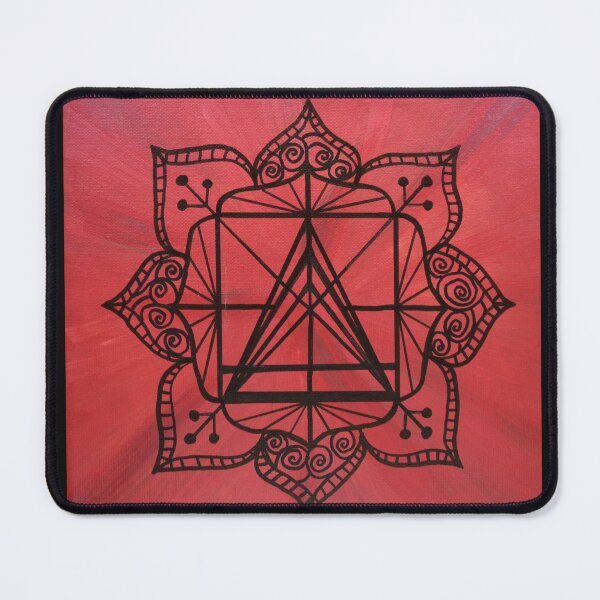Item preview, ROOT CHAKRA MANDALA ~ SACRED GEOMETRY FOR THE SOUL ~ RED designed and sold by Ann Chatfield.