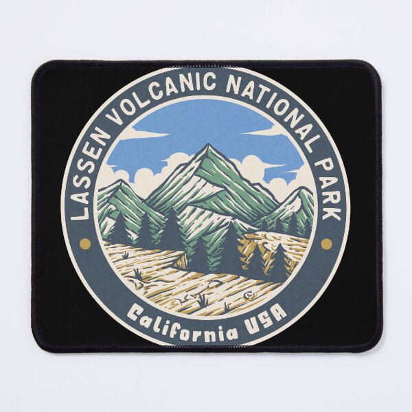 Item preview, Lassen Volcanic National Park Vintage Mountains designed and sold by JordanHolmes.