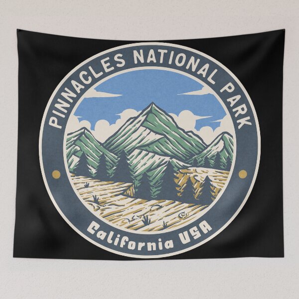 Item preview, Pinnacles National Park Vintage Mountains designed and sold by JordanHolmes.