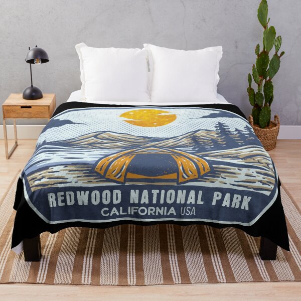 Item preview, Redwood National Park Vintage Sunset Camp designed and sold by JordanHolmes.