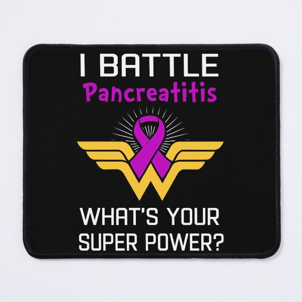 Item preview, I Battle Pancreatitis What's Your Super Power Support Pancreatitis Warrior Gifts  designed and sold by Sabfit.
