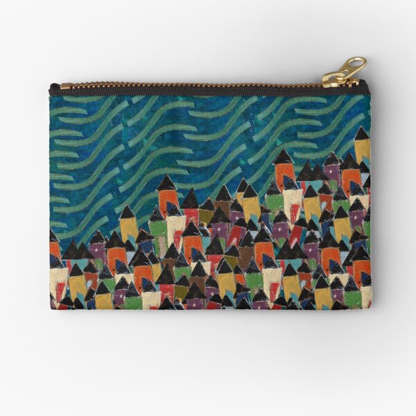 Fisherman's Village - Cobalt Zipper Pouch