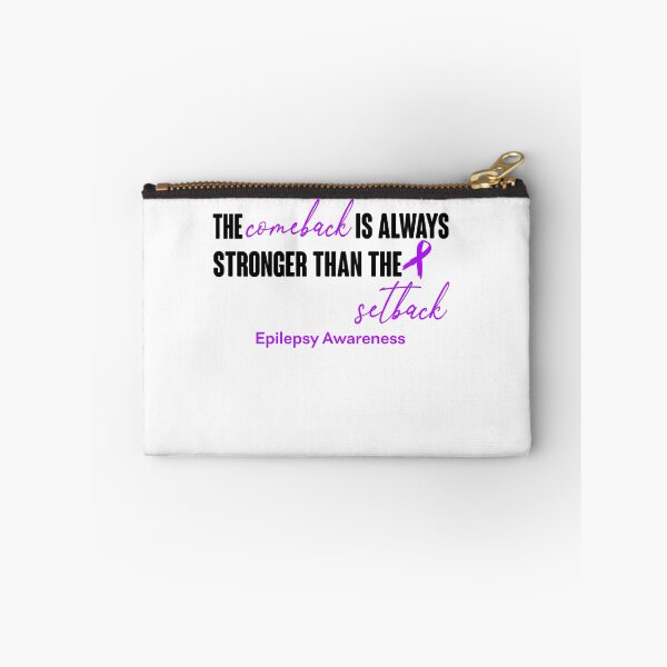 Item preview, Epilepsy Awareness - The Comeback is Always Stronger Than The Setback designed and sold by Robbsyn.