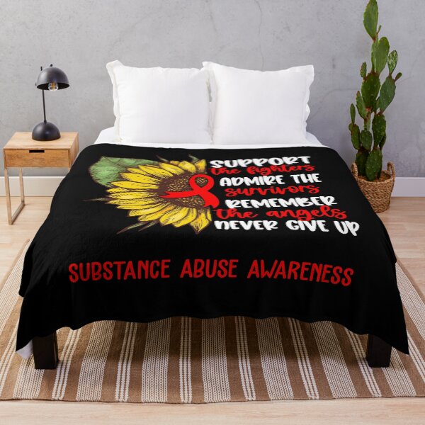 Item preview, Substance Abuse Awareness - Support the Fighters Admire the Survivors Remember the Angels Never Give Up designed and sold by whlrcheryl.