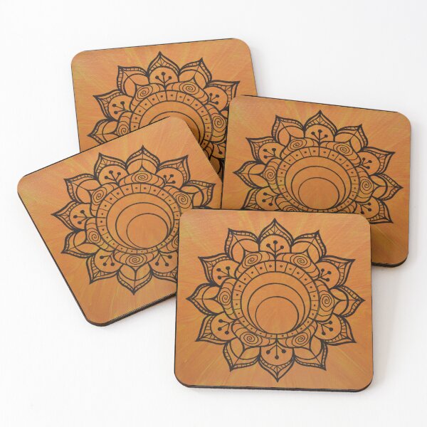 Item preview, SACRAL CHAKRA MANDALA ~ SACRED GEOMETRY FOR THE SOUL ~ ORANGE  designed and sold by Ann Chatfield.