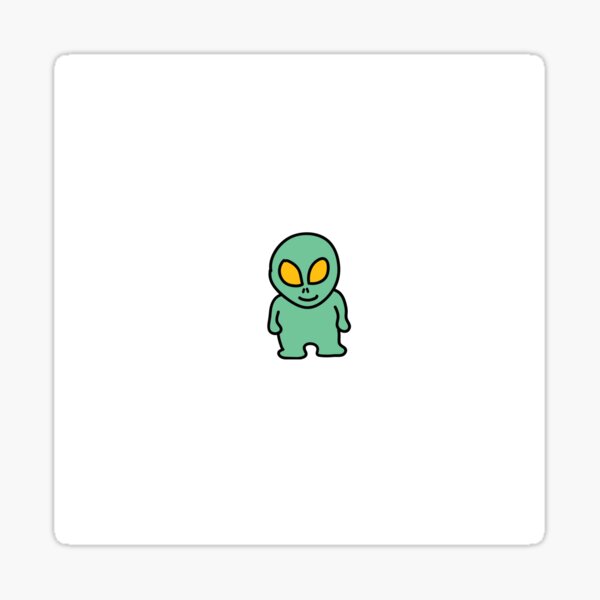 Cute Alien Sticker For Sale By Applesprite Redbubble