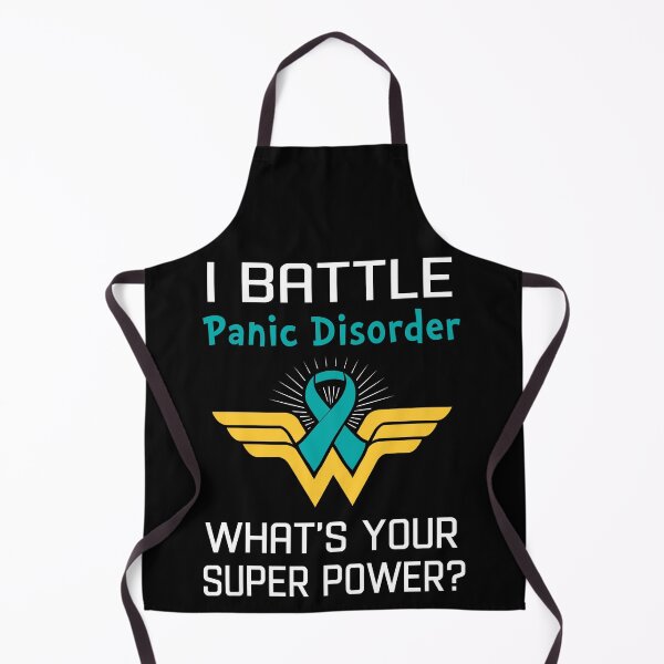 Item preview, I Battle Panic Disorder What's Your Super Power Support Panic Disorder Warrior Gifts  designed and sold by Sabfit.
