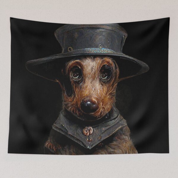 Item preview, Dachshund in steampunk look designed and sold by SalogwynLifeArt.