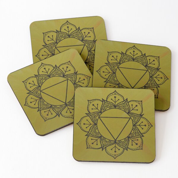 Item preview, SOLAR PLEXUS CHAKRA MANDALA ~ SACRED GEOMETRY FOR THE SOUL ~ YELLOW  designed and sold by Ann Chatfield.
