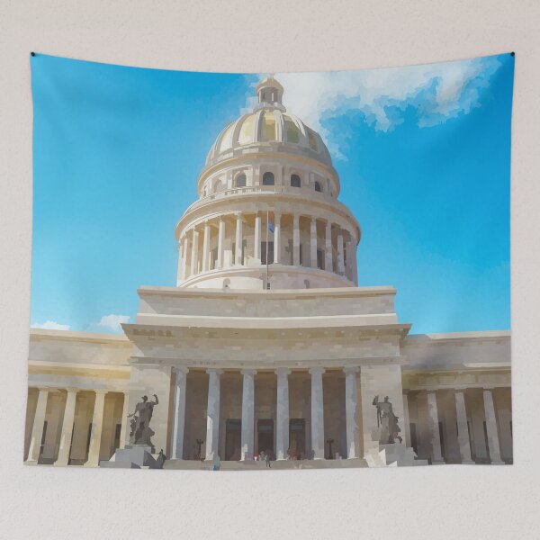 Item preview, Capitolio Nacional de Cuba en La Habana - Estilo Acuarela designed and sold by WWWC2288.